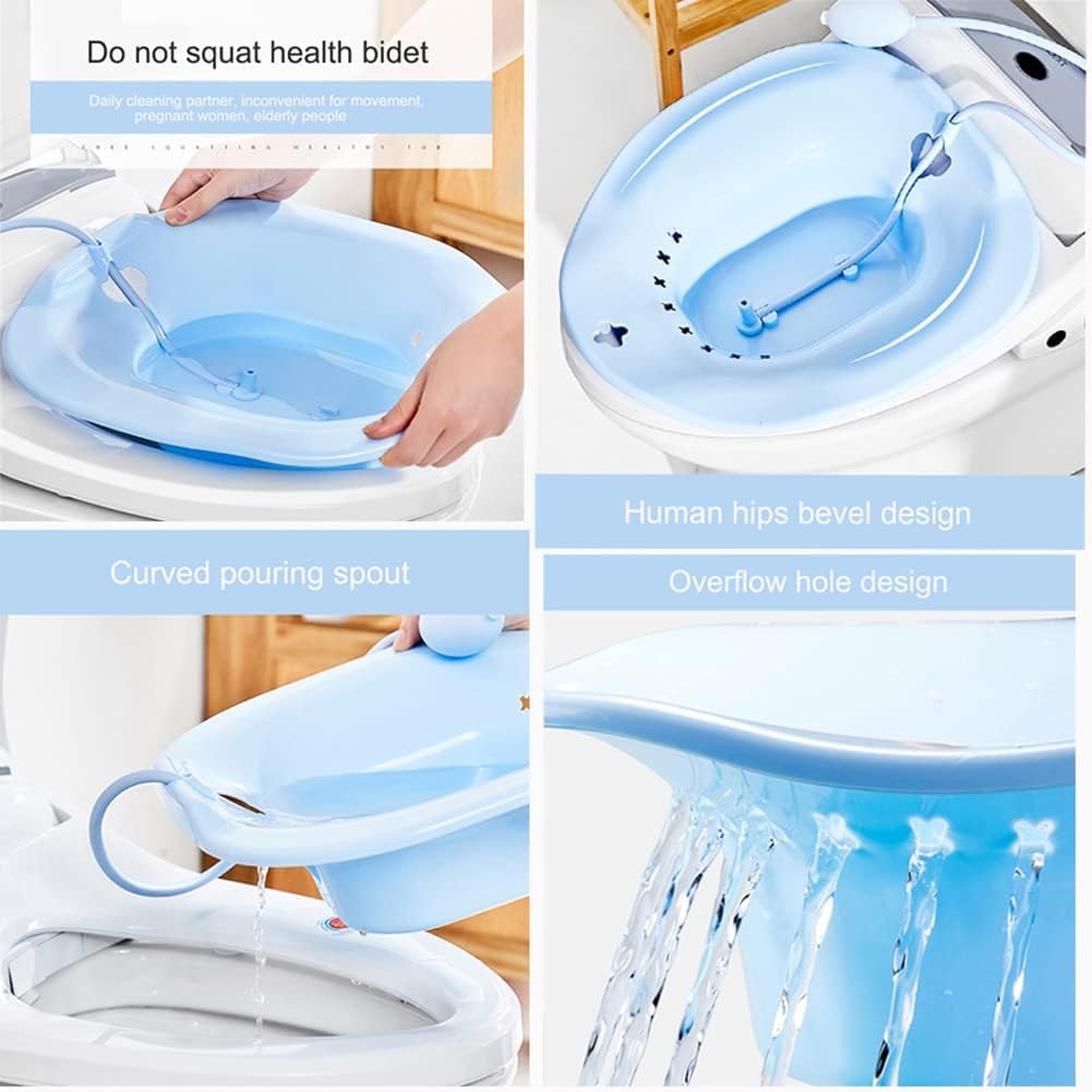 Portable Sitz Bath Tub for Toilet Seat – Hemorrhoid, Piles & Postpartum Recovery Soak