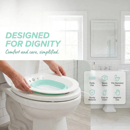 Portable Sitz Bath Tub for Toilet Seat – Hemorrhoid, Piles & Postpartum Recovery Soak