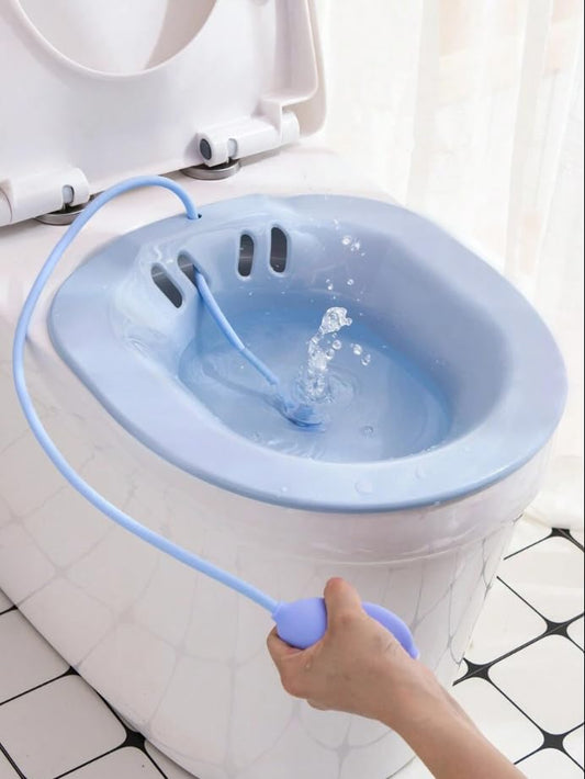 Portable Sitz Bath Tub for Toilet Seat – Hemorrhoid, Piles & Postpartum Recovery Soak